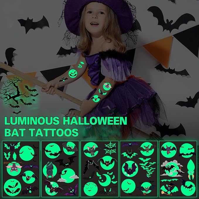 Luminous Halloween Temporary Tattoos - Image 7