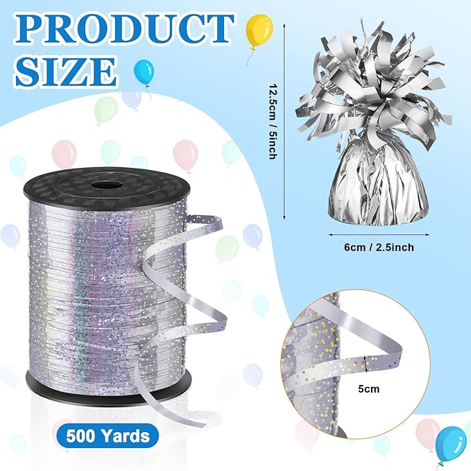 24 Pcs Balloon Weights Metallic Anchor Balloon Holder - Image 2