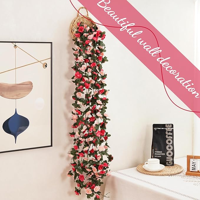 12 Pcs 99 Ft Flower Garland Rose Vines, Flower Vine - Image 5