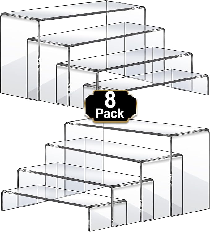 Aheroi Large Acrylic Risers, Cake Shelves Retail Shoe Showcase by Aheroi