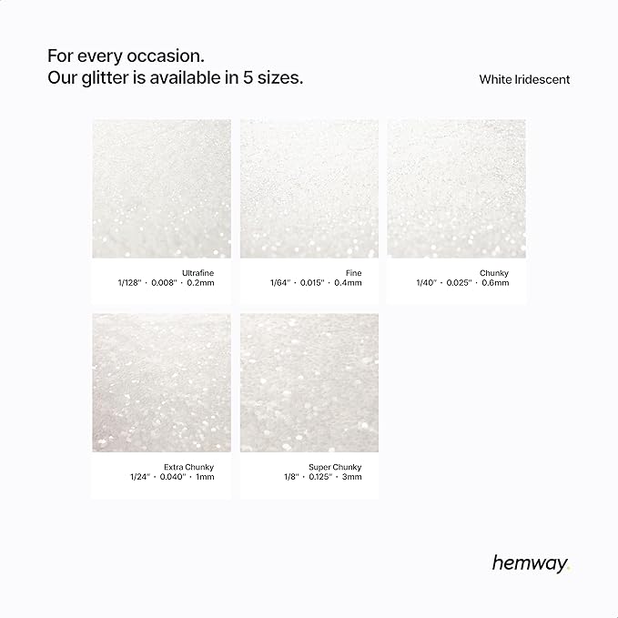 Hemway Biodegradable Glitter Eco Friendly - 100g/3.5oz Bio Cosmetic Safe - Image 3
