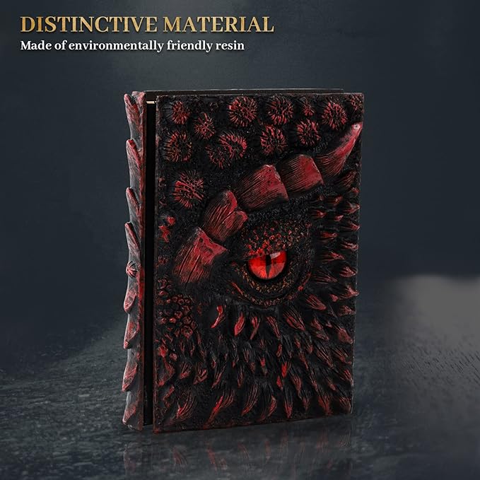 molshine A5 3D Dragon Embossed Journal, Resin Engraving Notebook, Retro Diary - Image 3