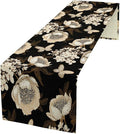 Watercolor Peony Table Runner, Modern Kitchen Dining Room Bohemian Floral by ICMOLYYENLO