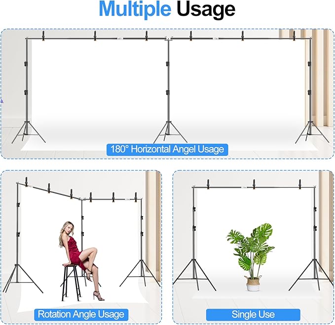 FUDESY 10x20ft Backdrop Stand Heavy Duty Adjustable Photography Background - Image 7