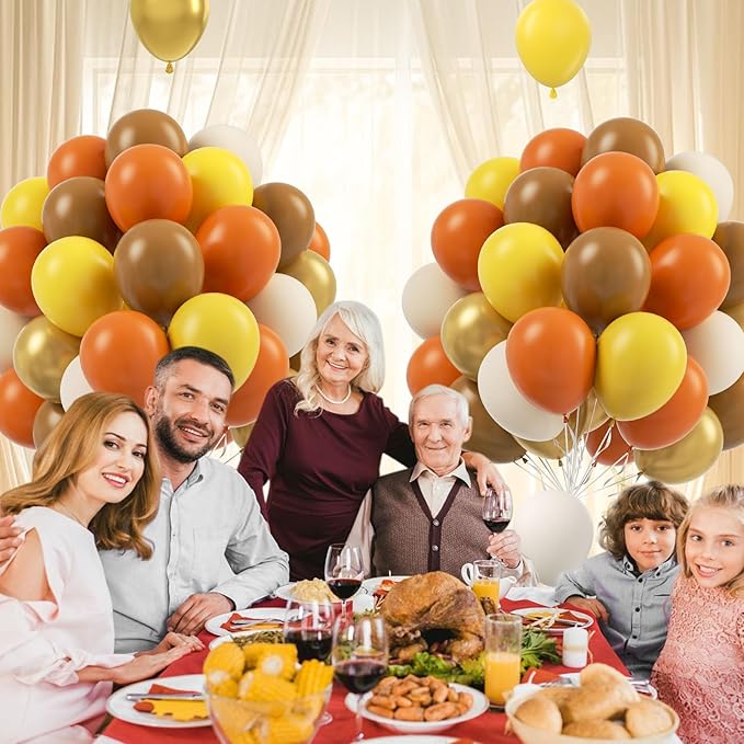 60pcs Fall Balloons Thanksgiving Balloons 12inch - Image 7
