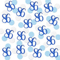 Blue Glitter 86 Confetti, 86th Birthday Number Confetti by MAGJUCHE