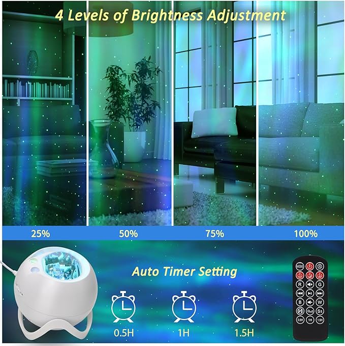 Galaxy Projector for Bedroom, Star Projector, Night Light, for Party, Living - Image 6