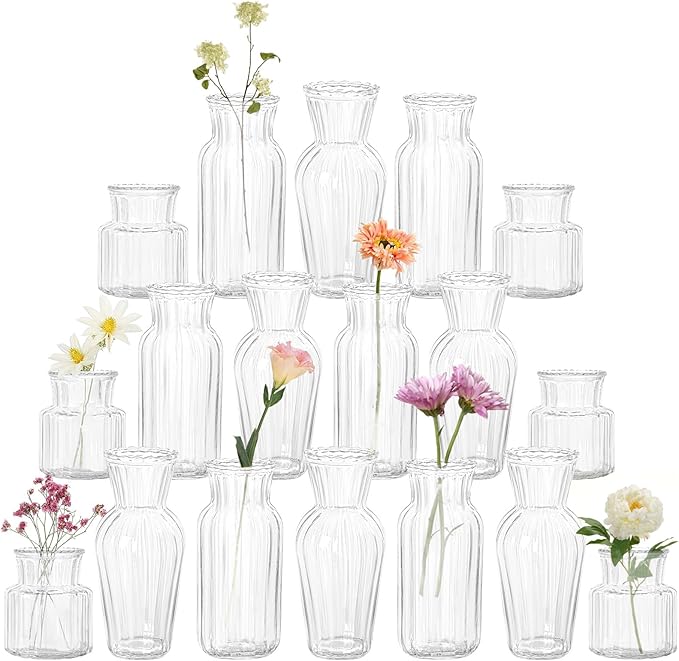 Modern Clear Glass Vase Set by SUJUN