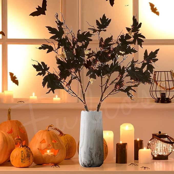 Fudios Halloween Black Branch Lights - Image 6