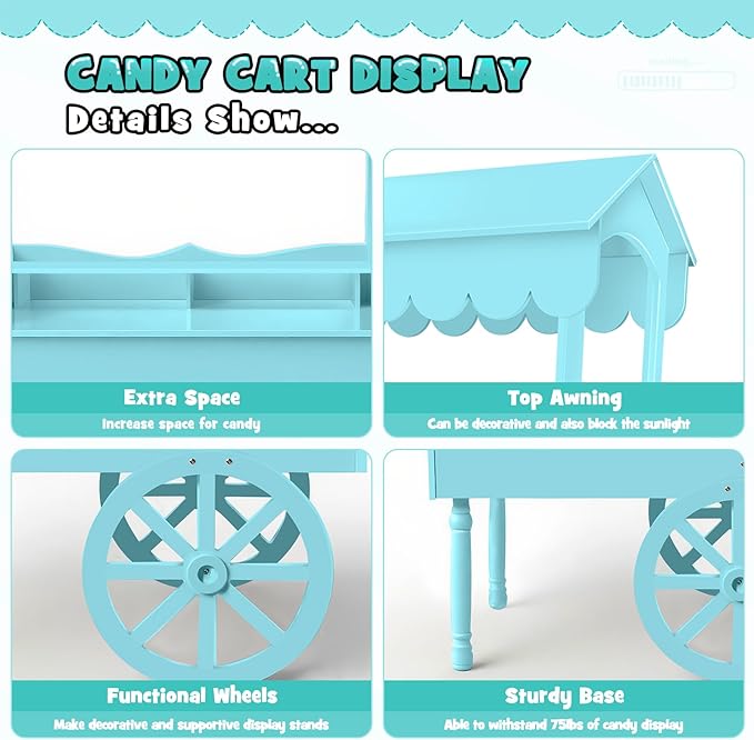 7FT Candy Cart Display Stand - Image 3