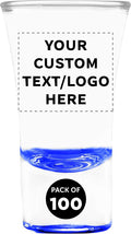 Custom 2 oz. Lord Shooter Etched Shot Glasses, 100 pack, Personalized Text by DISCOUNTPROMOS