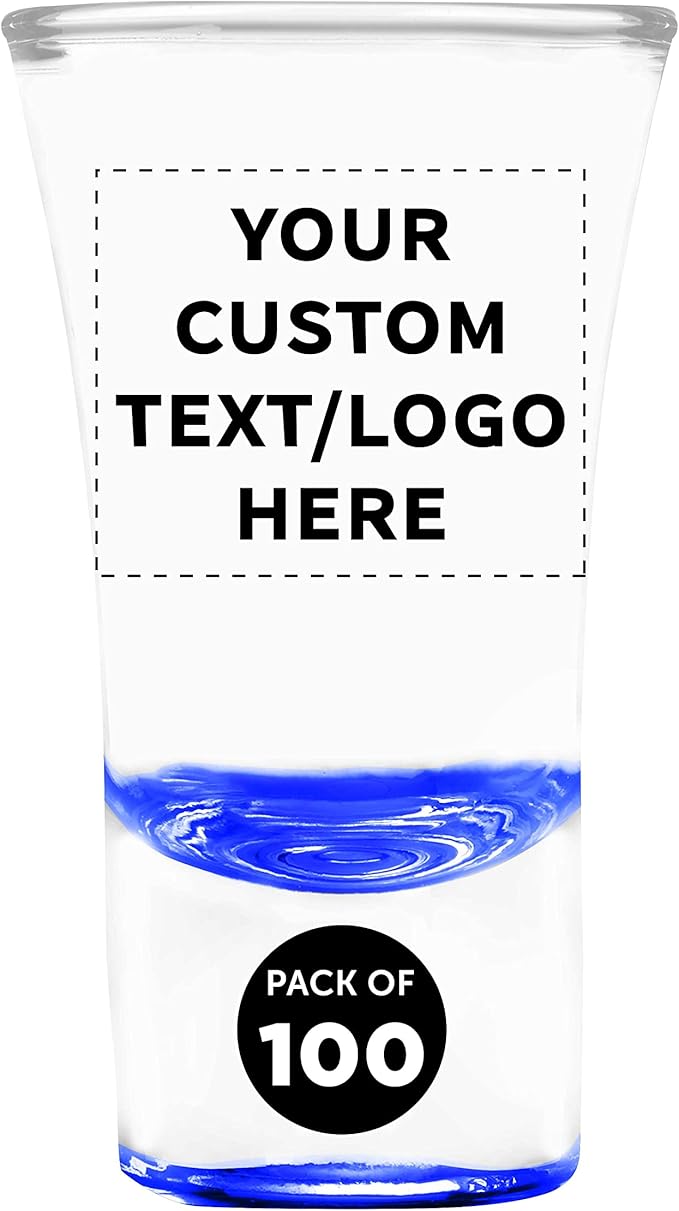 Custom 2 oz. Lord Shooter Etched Shot Glasses, 100 pack, Personalized Text by DISCOUNTPROMOS