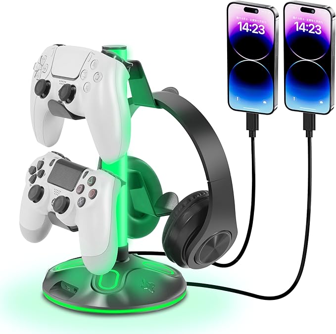 RGB Headphone Stand for Desk, Innovative Headset Stand by KEERXUN-KEX