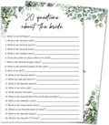 Eucalyptus Bridal Shower Game Cards by HOME