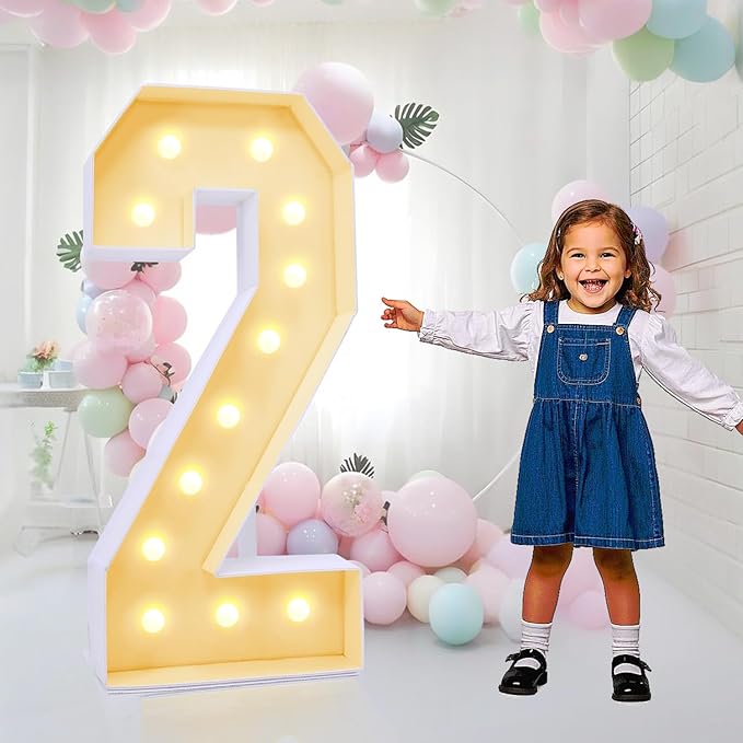 4FT Plastic Marquee Numbers 2 by KLUND