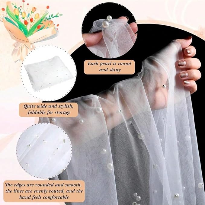 EHLDekol Pearl Table Cloth Elegant Polyester Table Runner - Image 5