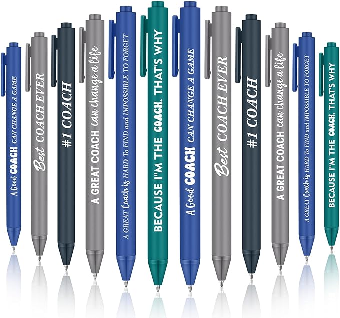 24 Pcs Coaches Appreciation Gifts Ballpoint Pen Sports Thank You Work Pen by Humyoun