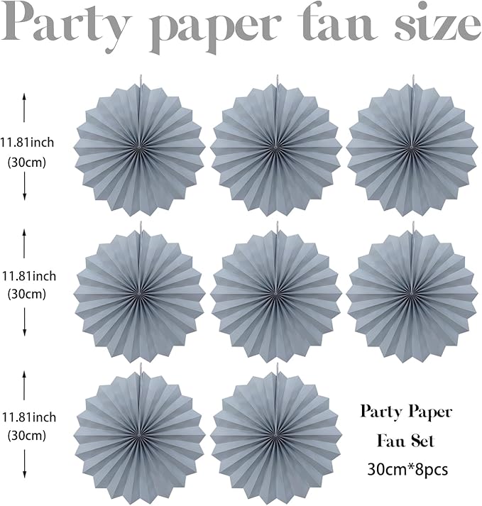 Gray Party Decorations, Wedding Decorations - Image 2