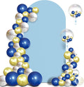 Arch Backdrop Stand Cover 8Ft Dusty Blue Thick Spandex Fabric Arch Backdrop by Topeight