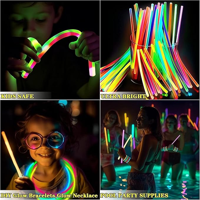 TURNMEON 500 Pack Ultra Bright Halloween Glow Sticks Bulk Party Pack Halloween - Image 5