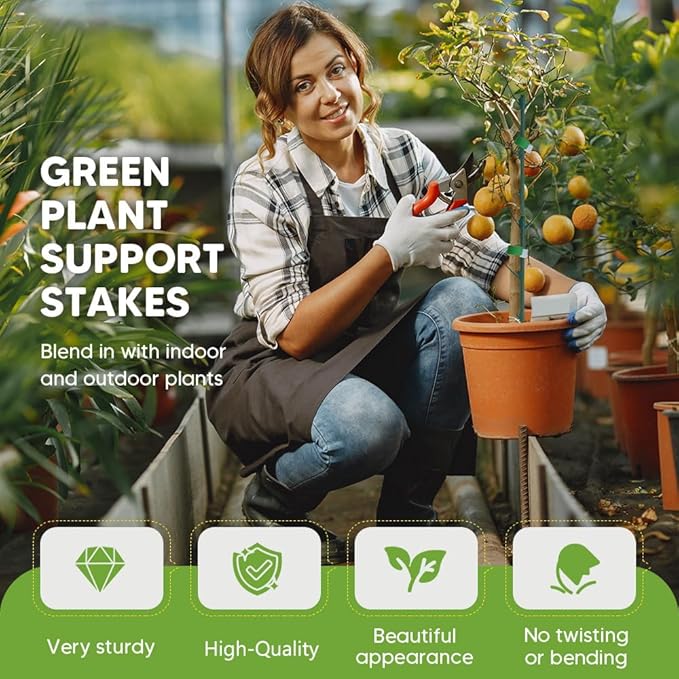 10 Pack Stackable Monstera Plant Support, Garden Plant Support Stakes - Image 4