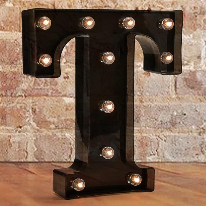 Decorative LED Illuminated Letter Marquee Sign by Pooqla