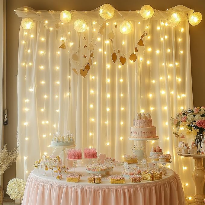 Fairy Curtain Lights, 300 LED Upgraded Tangle-Free Hanging Lights - Image 3