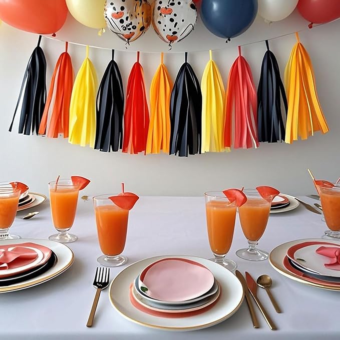 Fire Truck Tissue Tassel Garland - Image 5