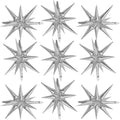 Silver Star Balloons by Adorely