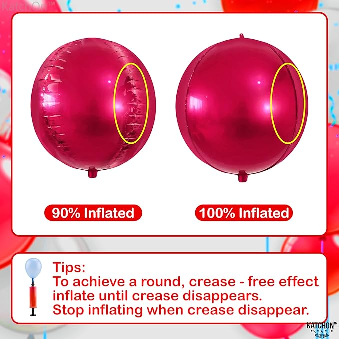 KatchOn Large Round Foil Balloons Set - Image 5
