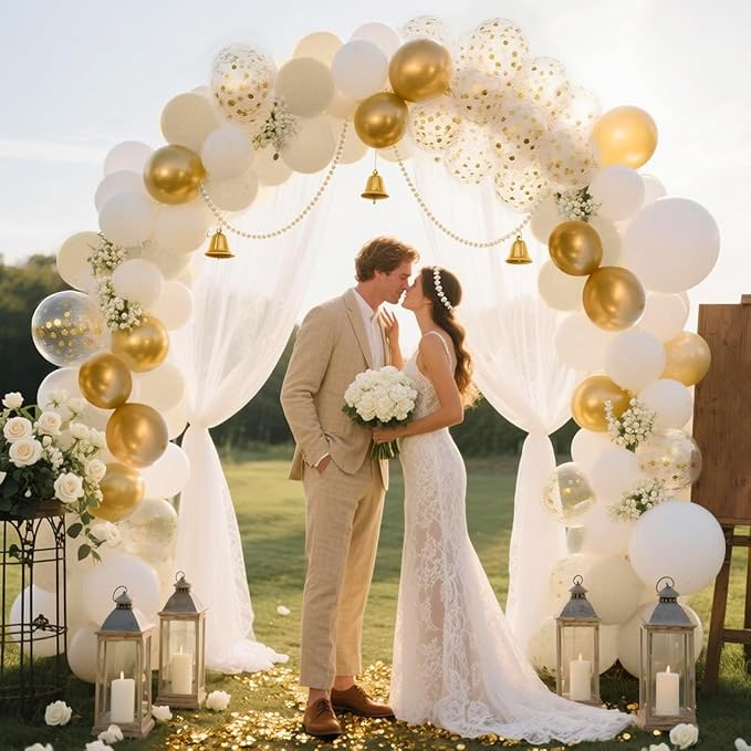 Netnology Gold and White Balloons Set - Image 7