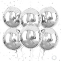 Giant 4D Foil Balloons, 22 Inch Big Round Foil Balloon by Saxuxu