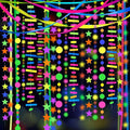 703feet UV Paper Neon Garland Neon Streamers Glow in The Dark Glow Party by WELITTCON