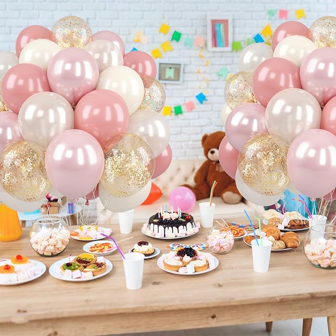 Pink and Gold Balloons - Image 5
