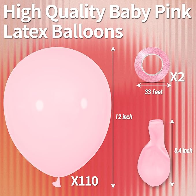 KAWKALSH Light Pink Balloon 12 Inch - Image 2