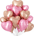 Rose Gold Pink Heart Balloons by Sowide