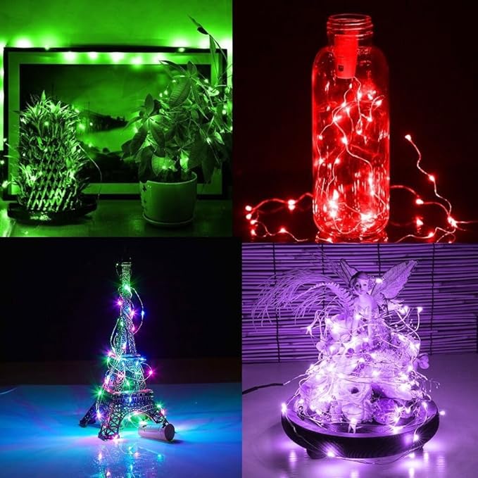 10 Pack 20 LED Wine Bottle Cork Lights Mini Fairy String Lights Copper Wire - Image 4