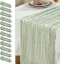 Le courant 12pcs 10Ft Cheesecloth Table Runner, Rustic Boho Gauze Cheese Cloth by Unknown