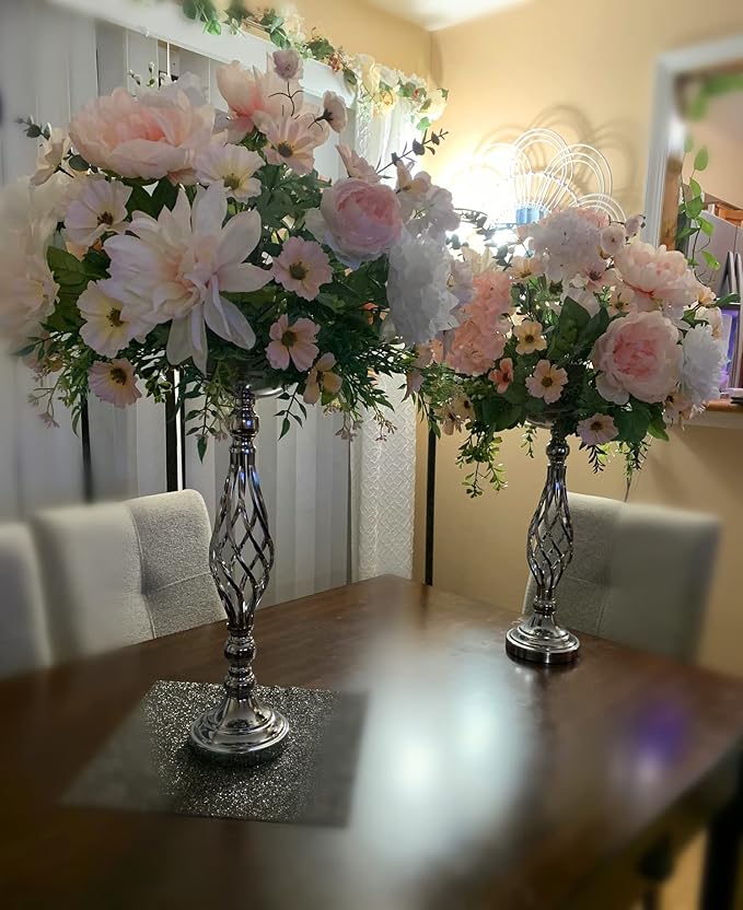 LoveCat Wedding Centerpieces for Reception Tables, Twist Candleholder Stands - Image 8
