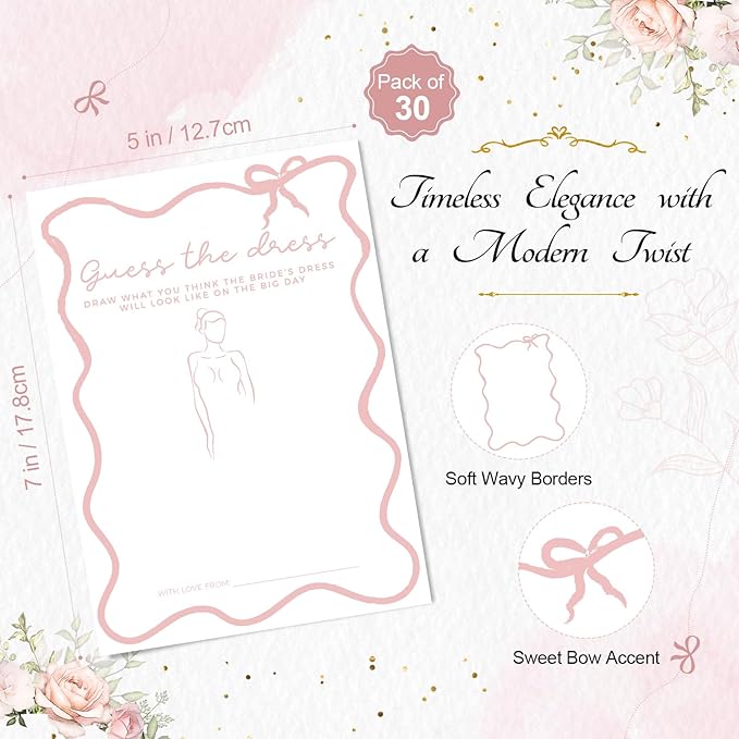 DEEKA 30 PCS Bridal Shower Games Card - Image 2