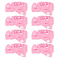 Semato 8 Pcs Pink Spa Headband by Semato
