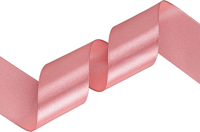 Rose Gold Satin Ribbon 1-1/2 inch X Continuous 100 Yards, Single Face Polyester - Image 2