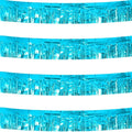 4 Pack Total 40 Feet Foil Fringe Garland Light Blue Metallic Wall Hanging by CareCheer