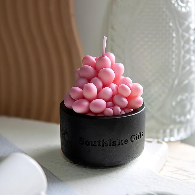 Pink Moonstones Succulent Scented Candle - Image 5