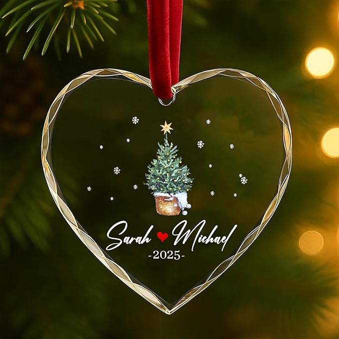 Personalized Glass Ornament 2025 - Image 4