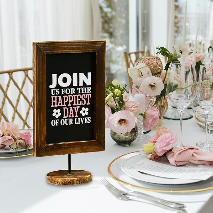 MyGift Set of 2, 12 Inch Chalkboard Sign - Image 2