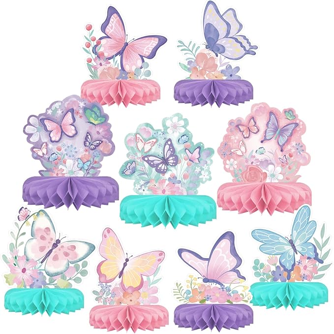 Butterfly Birthday Party Supplies Kit by Gatherfun