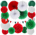 Red Green-White Christmas Party Decorations by Burgleda