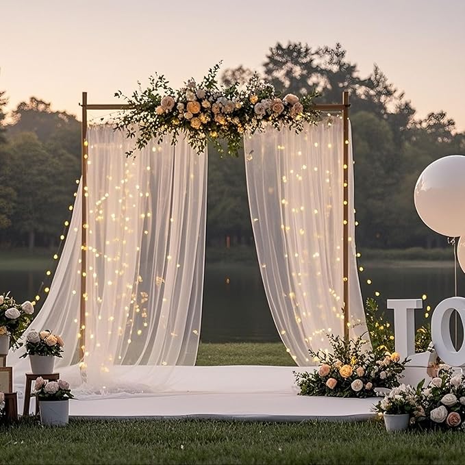 Ledido 10×10ft Tulle Backdrop Curtains - Image 7