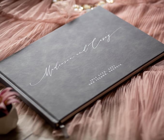 MUUJEE Personalized Guestbook in Slate Gray - Image 7